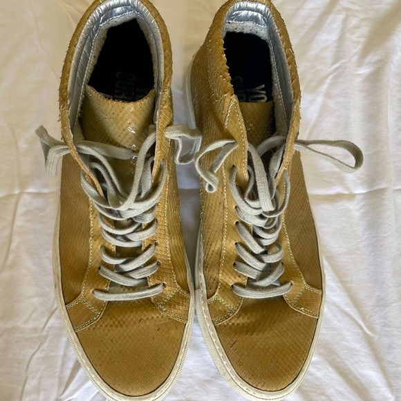 Hardly worn P448 mid-top sneakers, Khaki - Picture 4 of 4